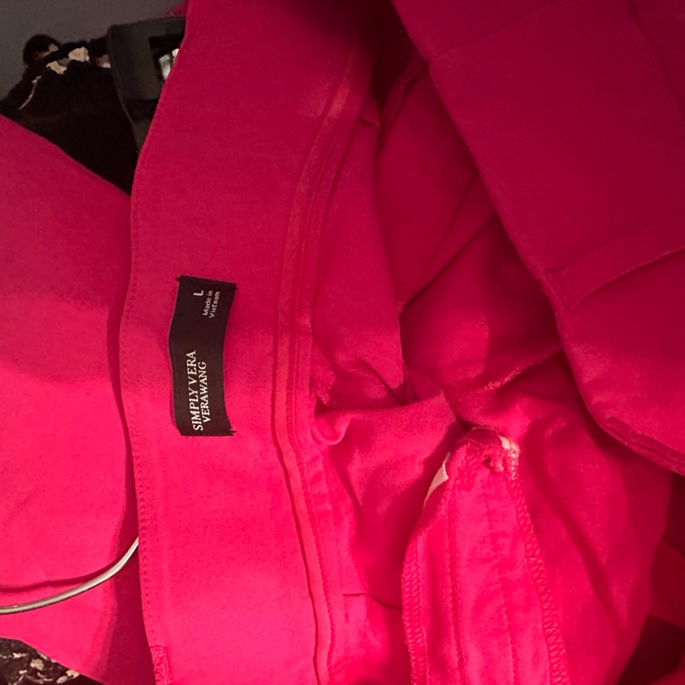 Vera Wang Hot Pink Dress Pants L - Picture 2 of 4